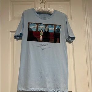 Light Blue Spirited Away Graphic T-Shirt